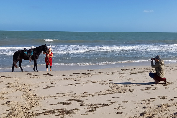 Making of beim Fotoshooting auf Djerba